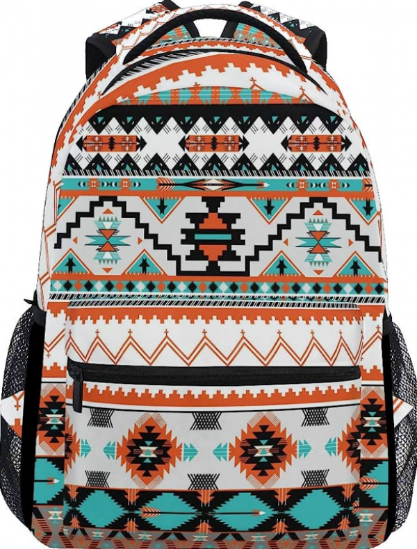 Tas sekolah dengan desain tribal atau etnik